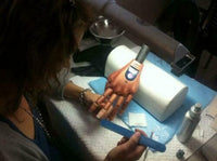 Mano Finta Per Pratica Nail Art Estetista Con Supporto Morsetto Tavolo Unghie