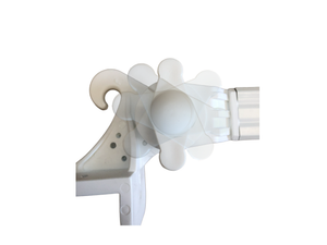 Braccetti per Tende da Sole in Alluminio Bracci Alluminio 50 cm in Coppia Grigio