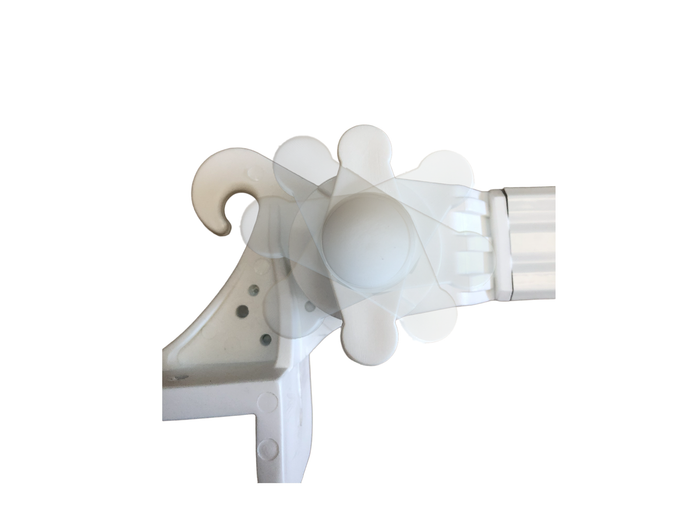 Braccetti per Tende da Sole in Alluminio Bracci Alluminio 70 cm in Coppia Grigio