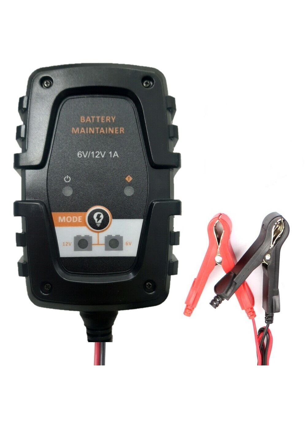 Mantenitore di carica batterie auto moto 6V 12V 1A caricabatterie portatile