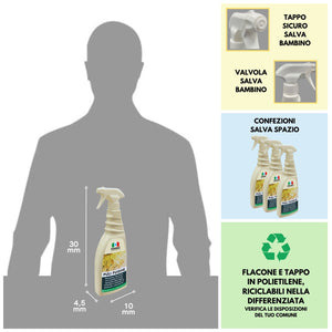 Come pulire le fughe dei pavimenti PULI FUGHE   750ML + Spazzola Fuginator