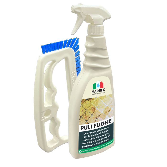 Come pulire le fughe dei pavimenti PULI FUGHE   750ML + Spazzola Fuginator