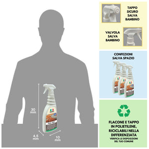 Detergente per pulire divano, tappeti e moquette PULI TEX   750MLx6Pz