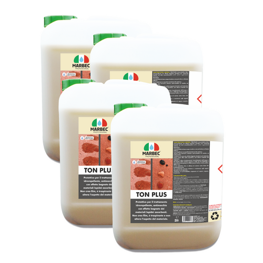 Protettivo effetto bagnato per pietre e cotto TON PLUS   5LTx4Pz
