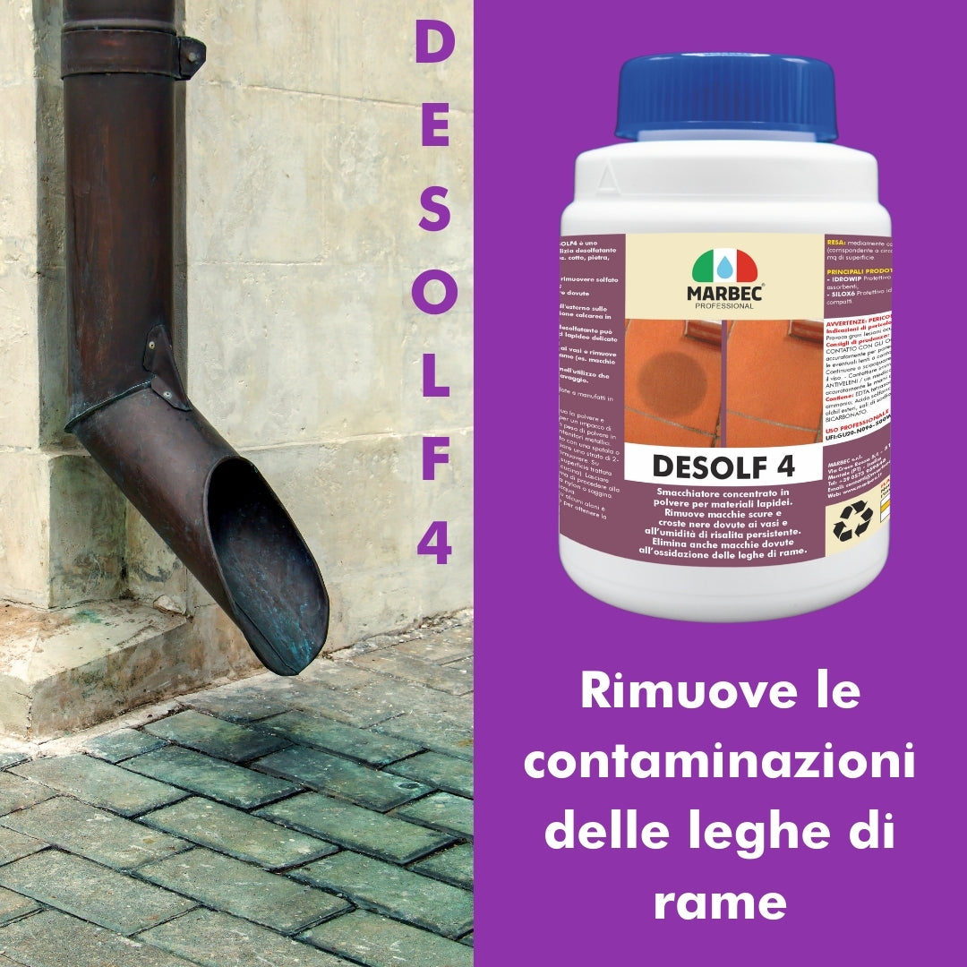 Smacchiatore per materiali lapidei DESOLF4   250GR