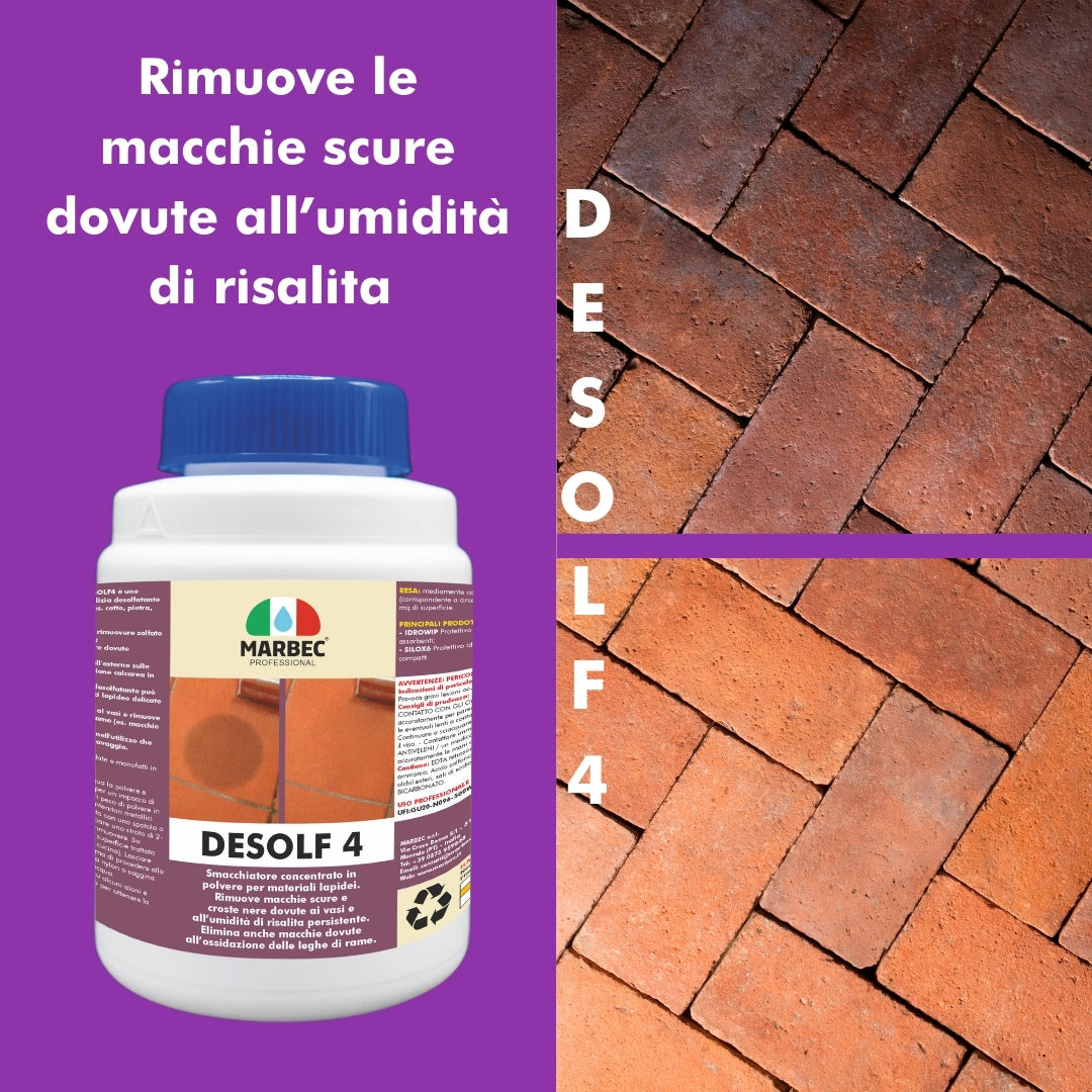 Smacchiatore per materiali lapidei DESOLF4   250GR