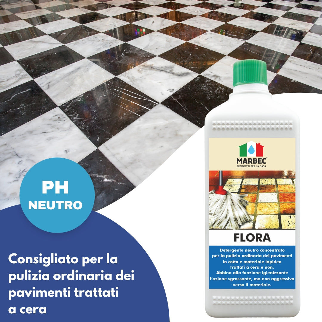 Pulizia pavimenti FLORA   10LT