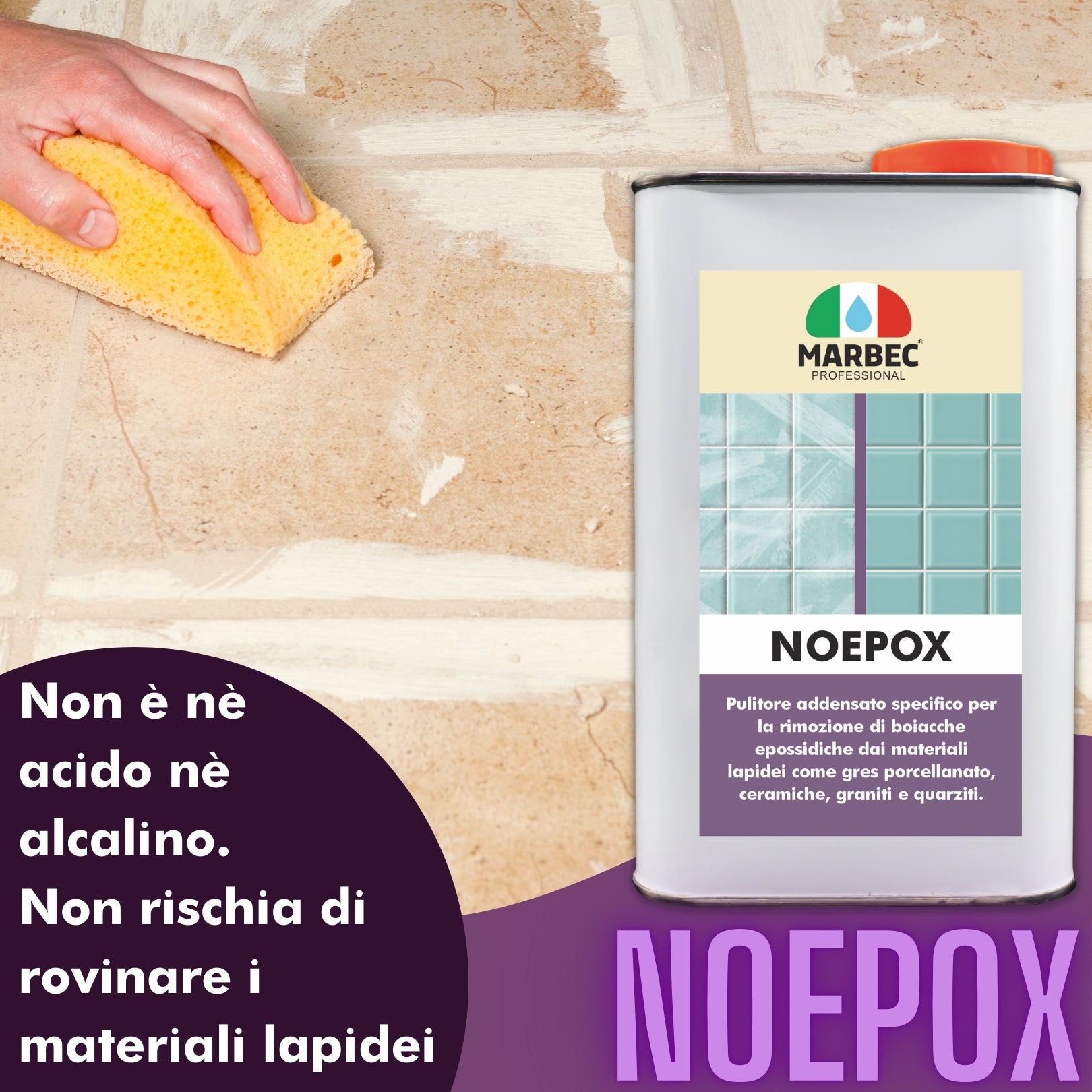 Come rimuovere boiacche epossidiche NOEPOX   1LTx6Pz