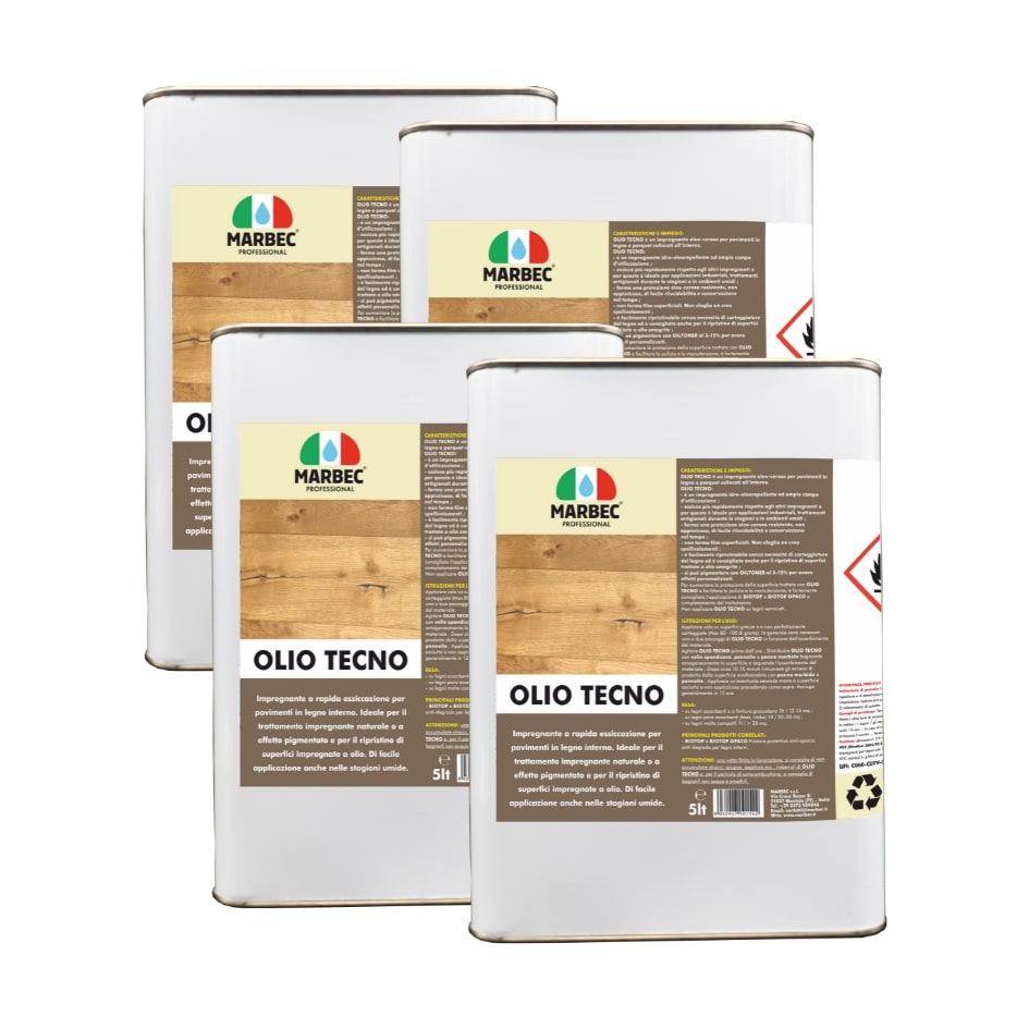 Impregnante per legno OLIO TECNO   5LTx4Pz
