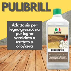 Come pulire il legno PULIBRILL   1LTx6Pz