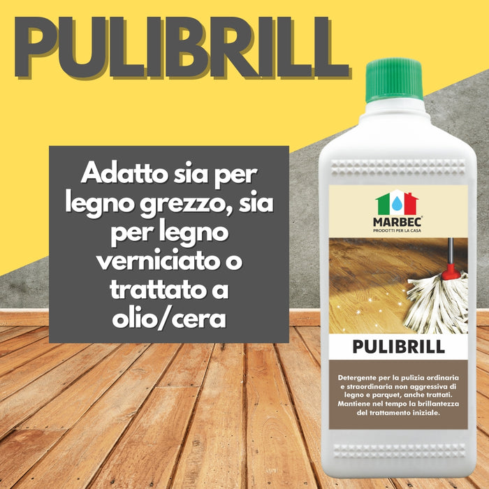 Come pulire il legno PULIBRILL   1LTx6Pz