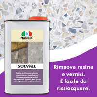 Pulitore sfilmante per materiali lapidei SOLVALL   5LTx4Pz