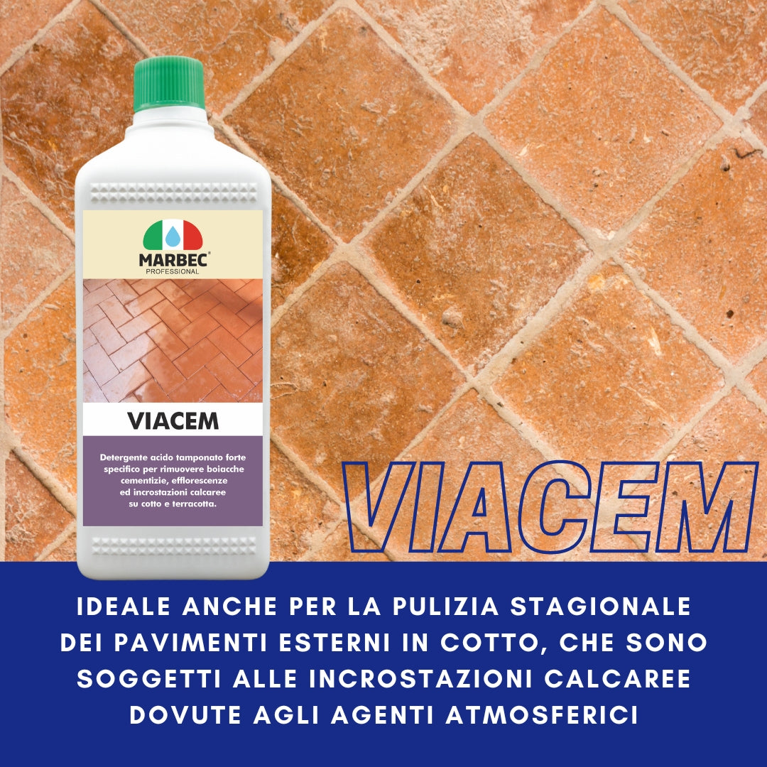 Acido tamponato VIACEM   1LT + Tampone marrone