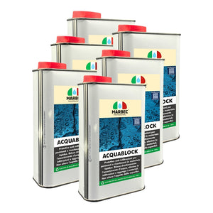 Protettivo consolidante anti infiltrazioni ACQUABLOCK   1LTx6Pz