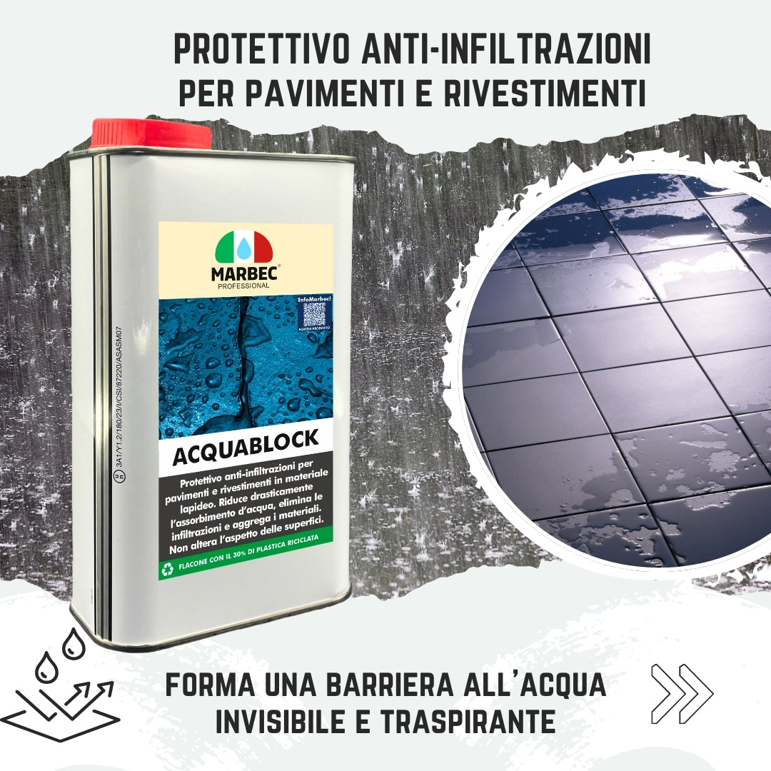 Protettivo consolidante anti infiltrazioni ACQUABLOCK   5LTx4Pz