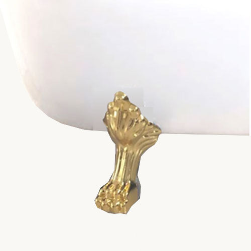 Vasca freestanding vintage 170 x 80 cm con piedi oro con rubinetto - Margherita