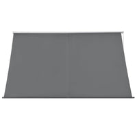 Tenda parasole parasole da fissare a muro telaio in acciaio a scomparsa 300 x 120 cm grigio 03_0001107