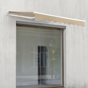 Tenda da Sole a Muro Bitonto con Bracci Estensibili e Manovella 250 x 200 cm (LxP) Beige [en.casa]