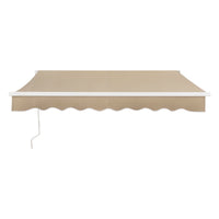 Tenda da sole con manovella 250 x 200 cm beige 03_0008298