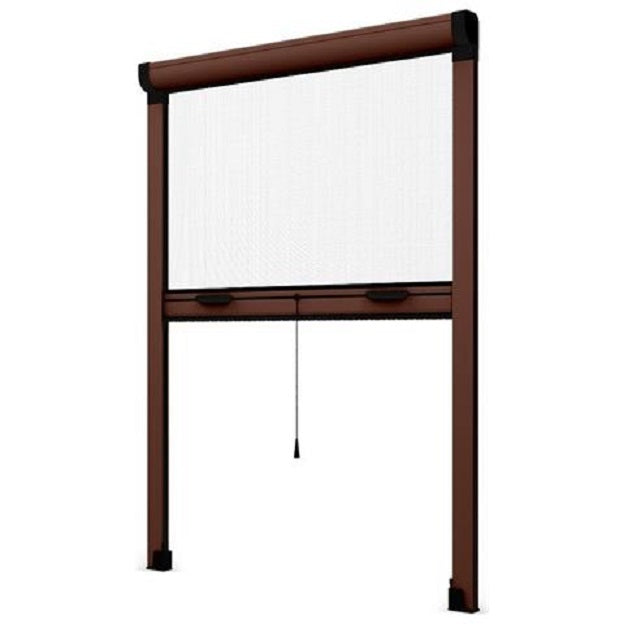 Zanzariera a Rullo Riducibile 60 x 150 Marrone 8017