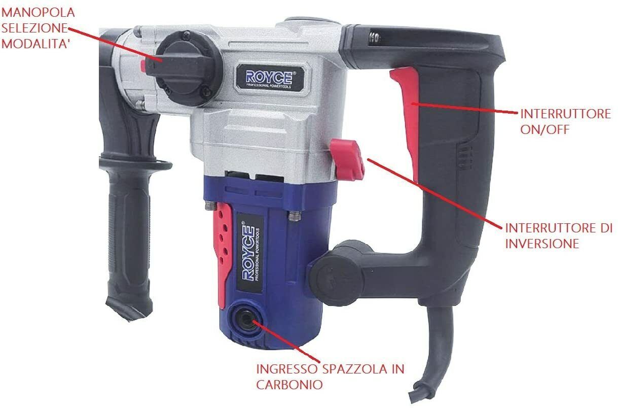 Martello perforatore rotativo tassellatore trapano 950W demolitore foro RRH26