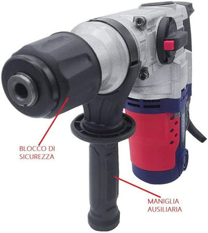 Martello perforatore rotativo tassellatore trapano 950W demolitore foro RRH26