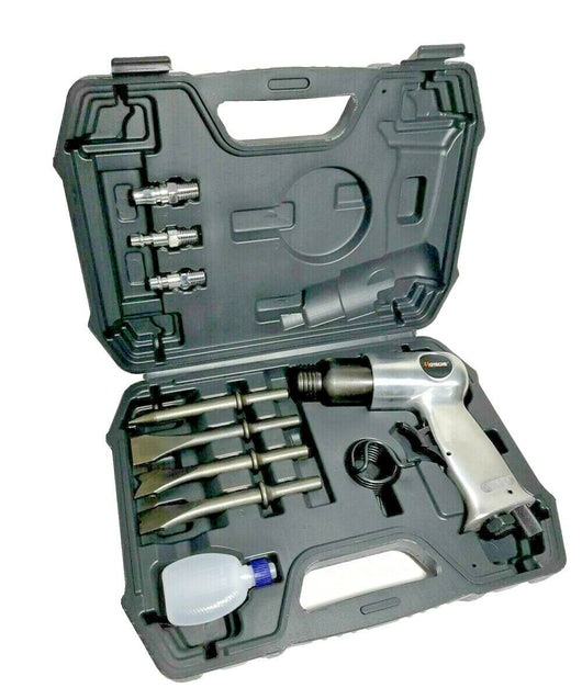 Martello scalpello demolitore pneumatico aria compressa 4 punte valigia A830601