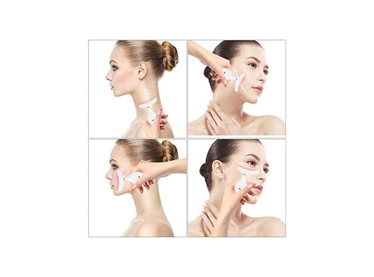 Massaggiatore Viso Sonico PELCAS a LED Dispositivo Rassodante e Tonificante Con Microcorrente Calore Magnetico a 45°C 3 Modalità Effetto Lifting Occhi Collo e Viso Anti Età e Antirughe Ricaricabile USB