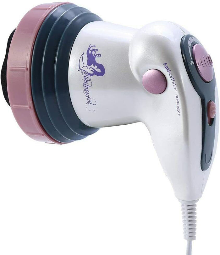 Massaggiatore elettrico anticellulite pancia fianchi glutei 4 testine rotanti