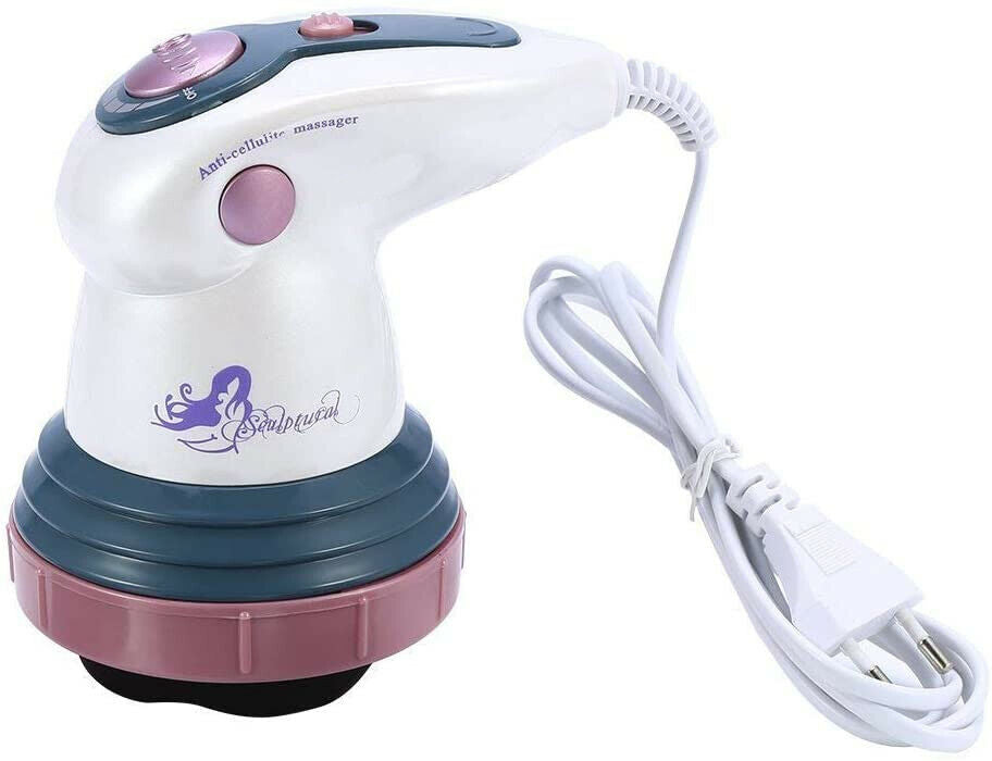 Massaggiatore elettrico anticellulite pancia fianchi glutei 4 testine rotanti