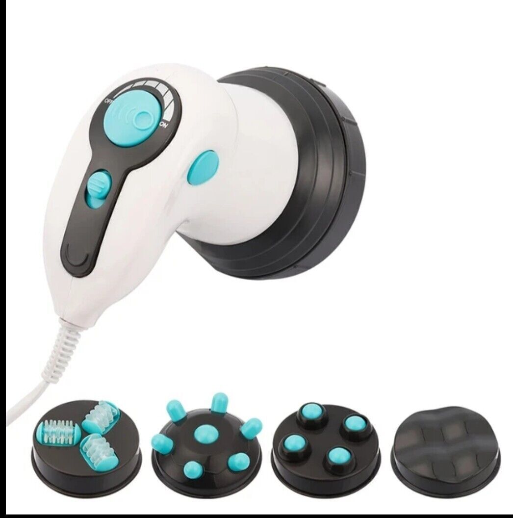 Massaggiatore elettrico anticellulite pancia fianchi glutei 4 testine rotanti