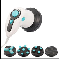 Massaggiatore elettrico anticellulite pancia fianchi glutei 4 testine rotanti