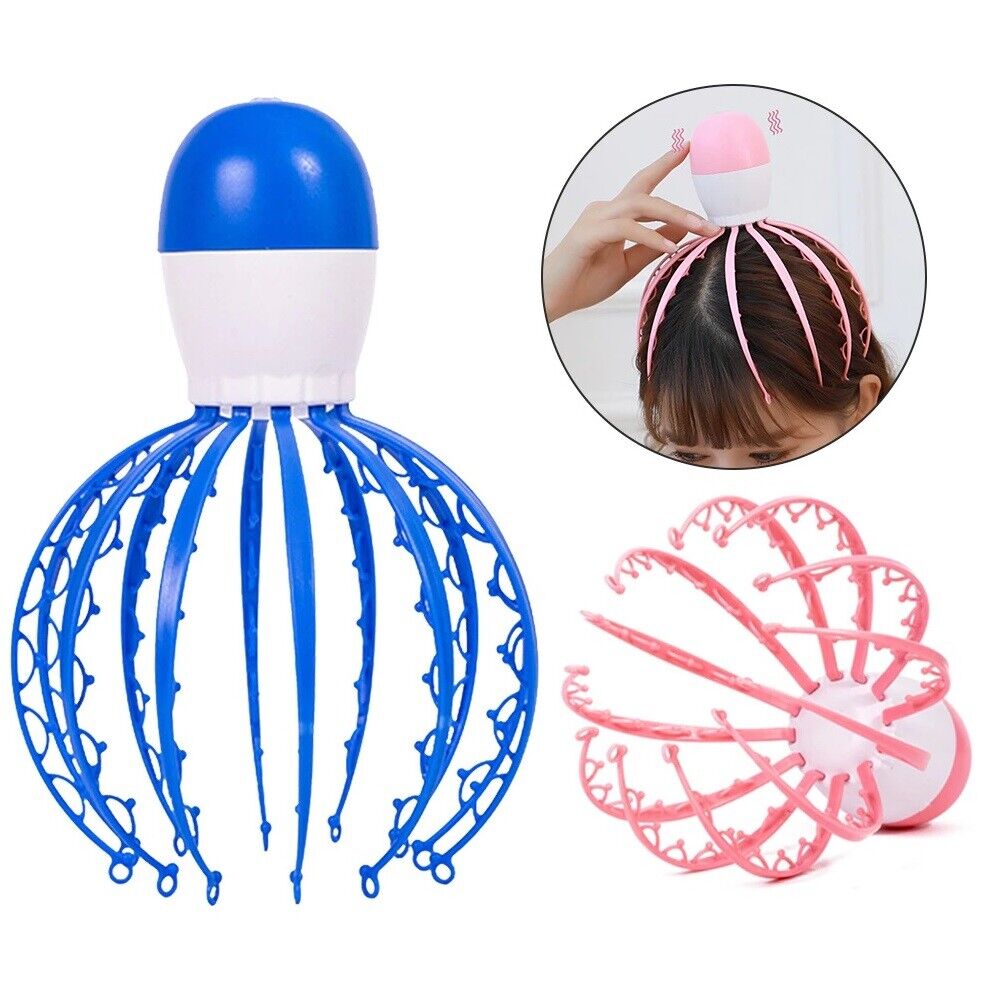 Massaggiatore elettrico cuoio capelluto massaggio vibrante antistress testa C47