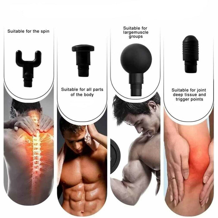 Massaggiatore portatile fascial gun per muscoli schiena addominali dolori BL-326