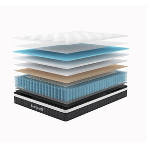 Materasso singolo Pici con tessuto a maglia e molle insacchettate 80x190x21H cm.