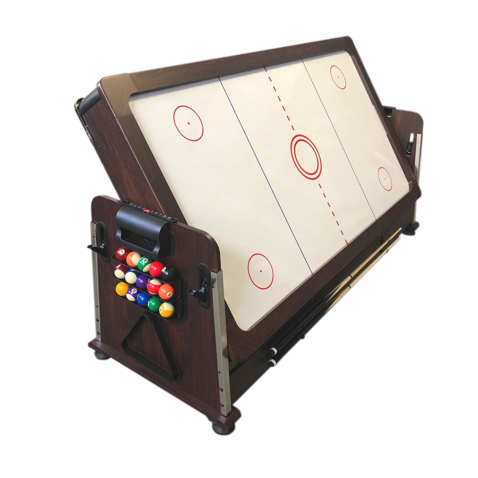 Tavolo da biliardo 7 piedi Multi-gioco blu Air Hockey + Ping pong – Mattew