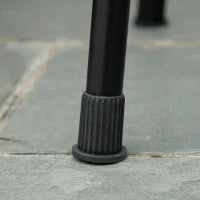 Barbecue a Carbonella con 2 Griglie e Cestini Laterali, 94x39x70cm, Nero