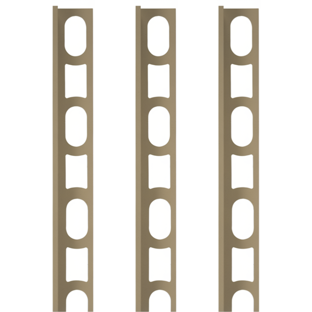 Profili in alluminio verniciato colore polvere dorata 135 a l per finitura parete proangle *** pezzi 3 pz, confezione 1