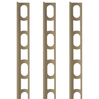 Profili in alluminio verniciato colore polvere dorata 135 a l per finitura parete proangle *** pezzi 3 pz, confezione 1