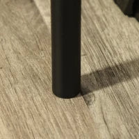 Scrivania Moderna Stile Industriale con 2 Cassetti per Camera e Ufficio, Metallo e MDF, 110x55x75cm, Nero Marrone