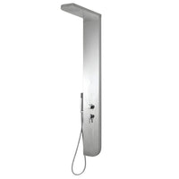 Colonna doccia acciaio inox 3 funzioni 4 bocchette idro lombari l20xp50xh150 005b *** finitura- spazzolato, confezione 1