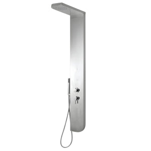 Colonna doccia acciaio inox 3 funzioni 4 bocchette idro lombari l20xp50xh150 005b *** finitura- spazzolato, confezione 1