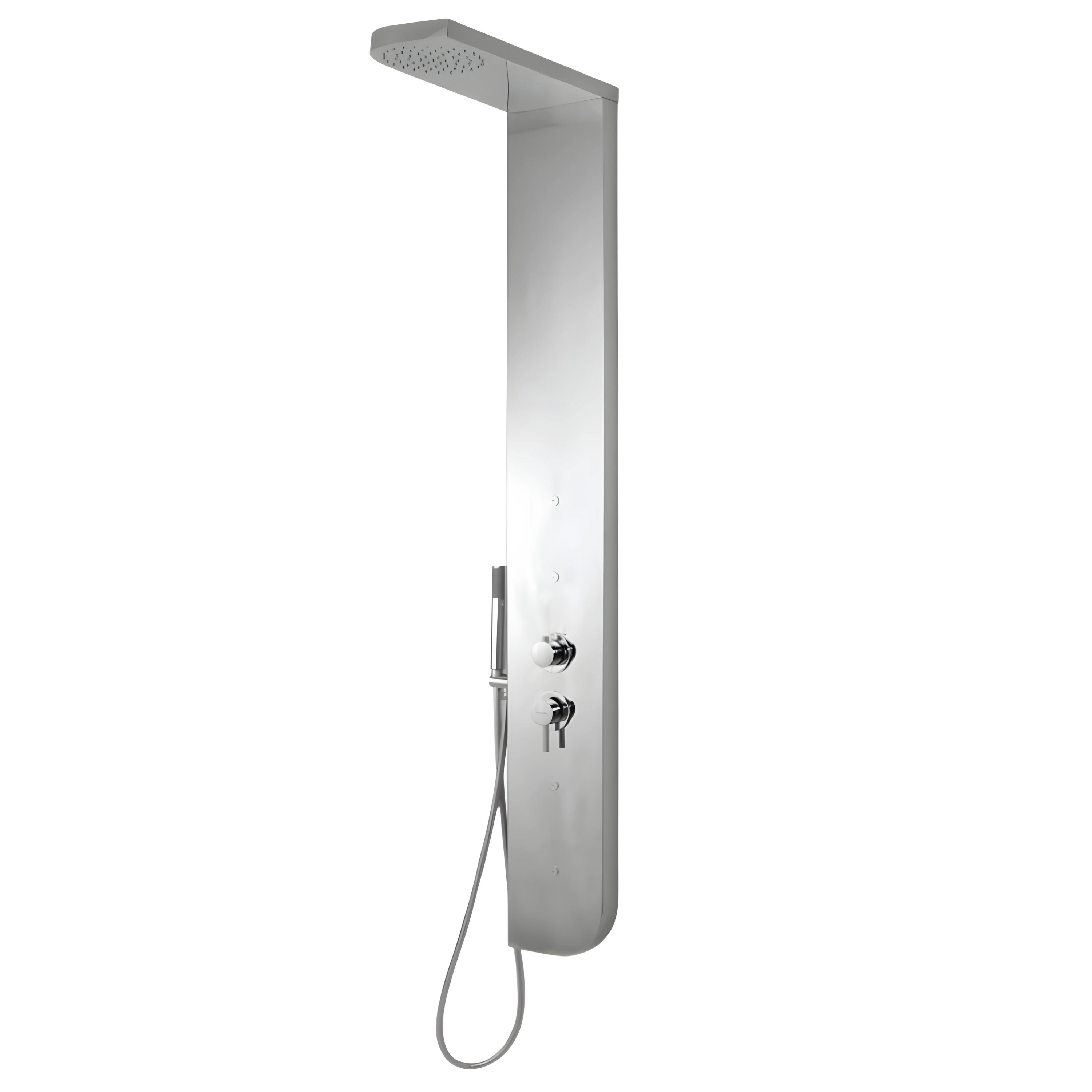 Colonna doccia acciaio inox 3 funzioni 4 bocchette idro lombari l20xp50xh150 005b *** finitura- spazzolato, confezione 1