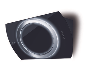 CAPPA NIMA cm 90 - vetro Nero - 800 m3/h