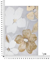 Stampa Dipinta Flowery cm 80X3X120