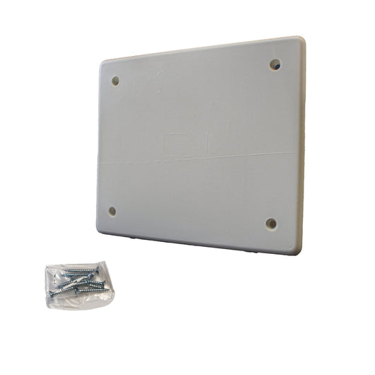 Coperchio per cassette di derivazione da incasso, 118x96 mm, ideale per protezione e copertura di impianti elettrici, PT02