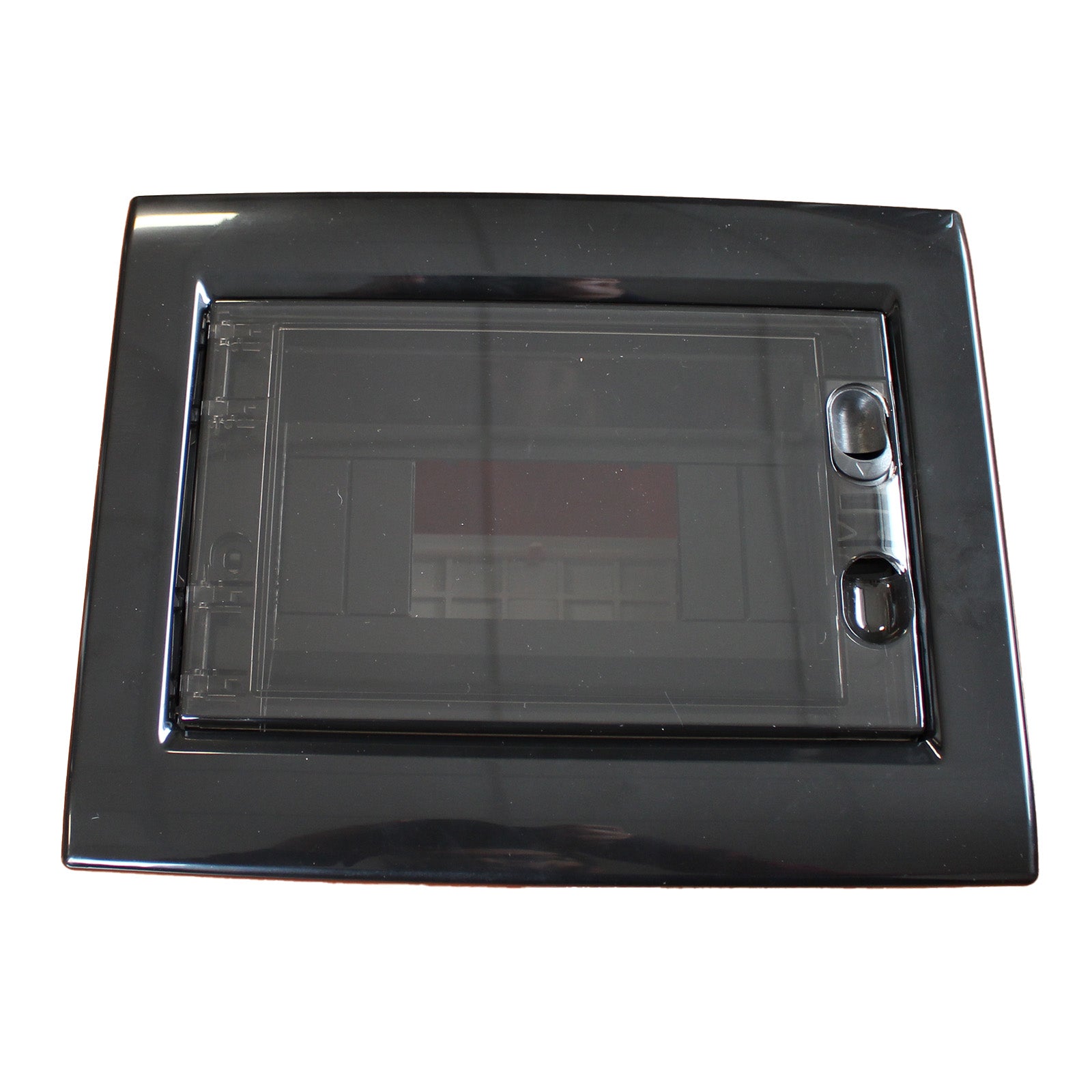 A2ZWORLD centralino da incasso 8 moduli con portello fumé e telaio estraibile, nero, 240x195x80 mm, ideale per installazioni elettriche domestiche e professionali