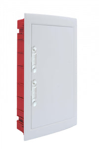 centralino da incasso con portello cieco e telaio estraibile, 36 moduli, 460x500x80 mm, bianco, ideale per installazioni elettriche interne