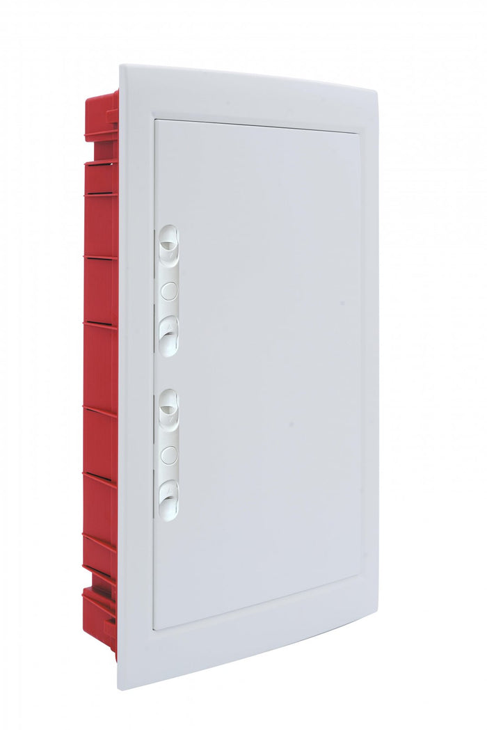 centralino da incasso con portello cieco e telaio estraibile, 36 moduli, 460x500x80 mm, bianco, ideale per installazioni elettriche interne