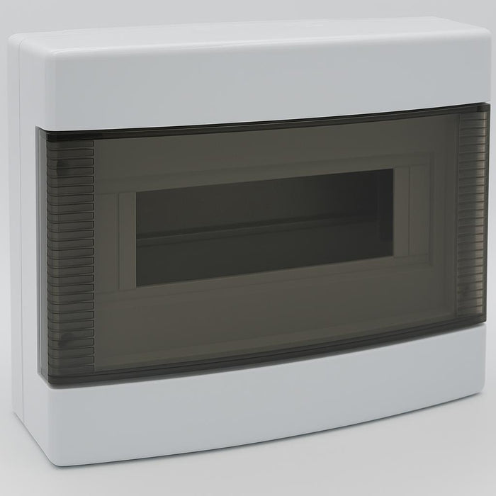 centralino da parete 12 moduli, bianco IP40, 270x190x100 mm, RAL 9016, ideale per installazioni elettriche domestiche e industriali